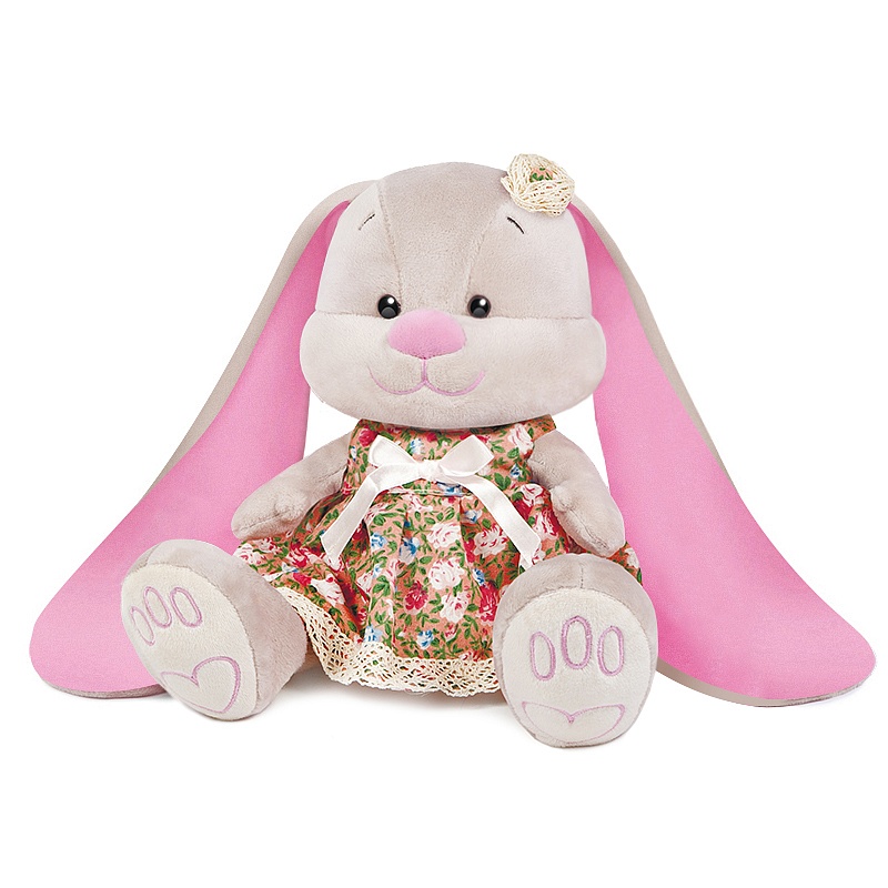 Мягкая игрушка Maxi Toys Зайка Jack&Lin (25 см) в Летнем Платье