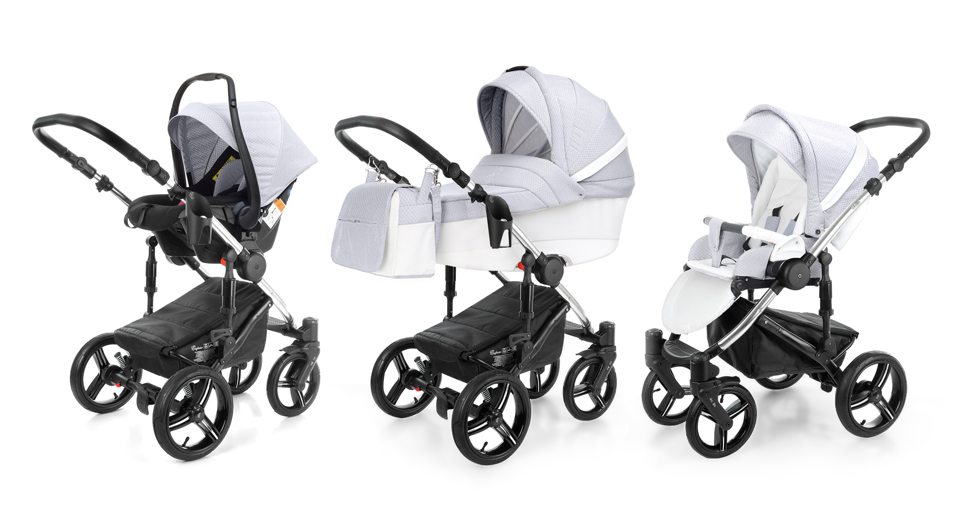 Коляска 3 в 1 Esspero Grand Magic (шасси Chrome) Grey Diamond