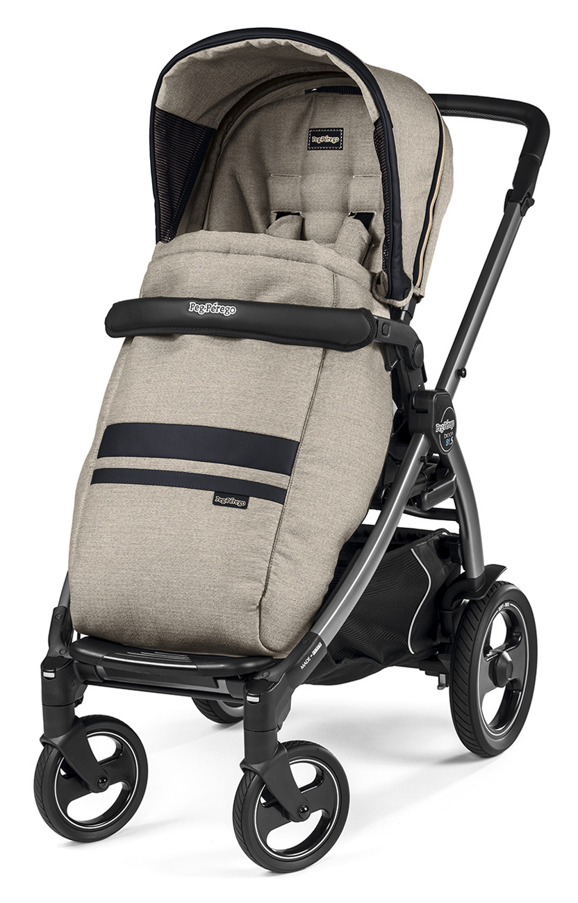 Прогулочная коляска Peg Perego Book 51 S Pop Up Completo (шасси White/Black) Luxe Ecru