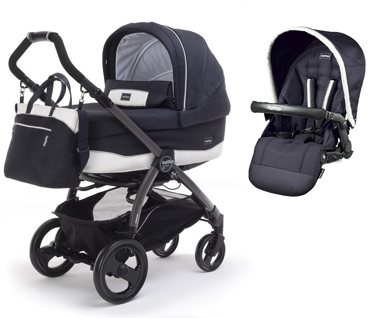 Коляска 2 в 1 Peg Perego Book 51 Primonido Combo Luxe Blue
