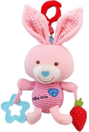 Игрушка-подвеска Baby Mix Кролик розовый