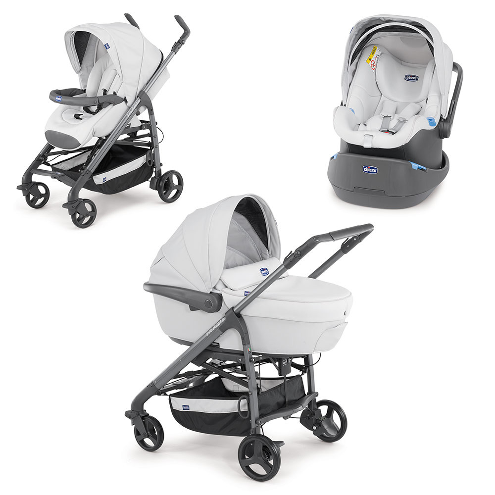 Коляска 3 в 1 Chicco Trio I-Move Top Love Grey