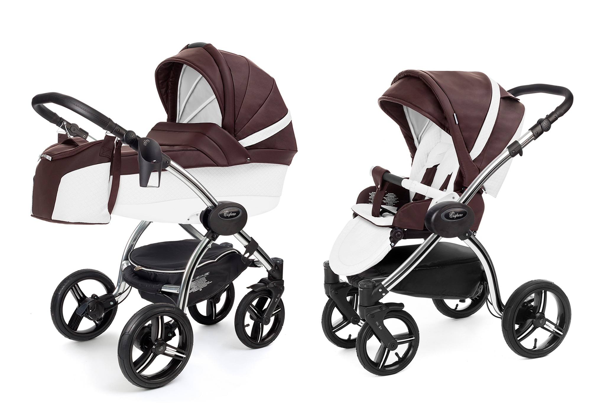 Коляска 2 в 1 Esspero Grand I-Nova (шасси Chrome) Nappa Brown