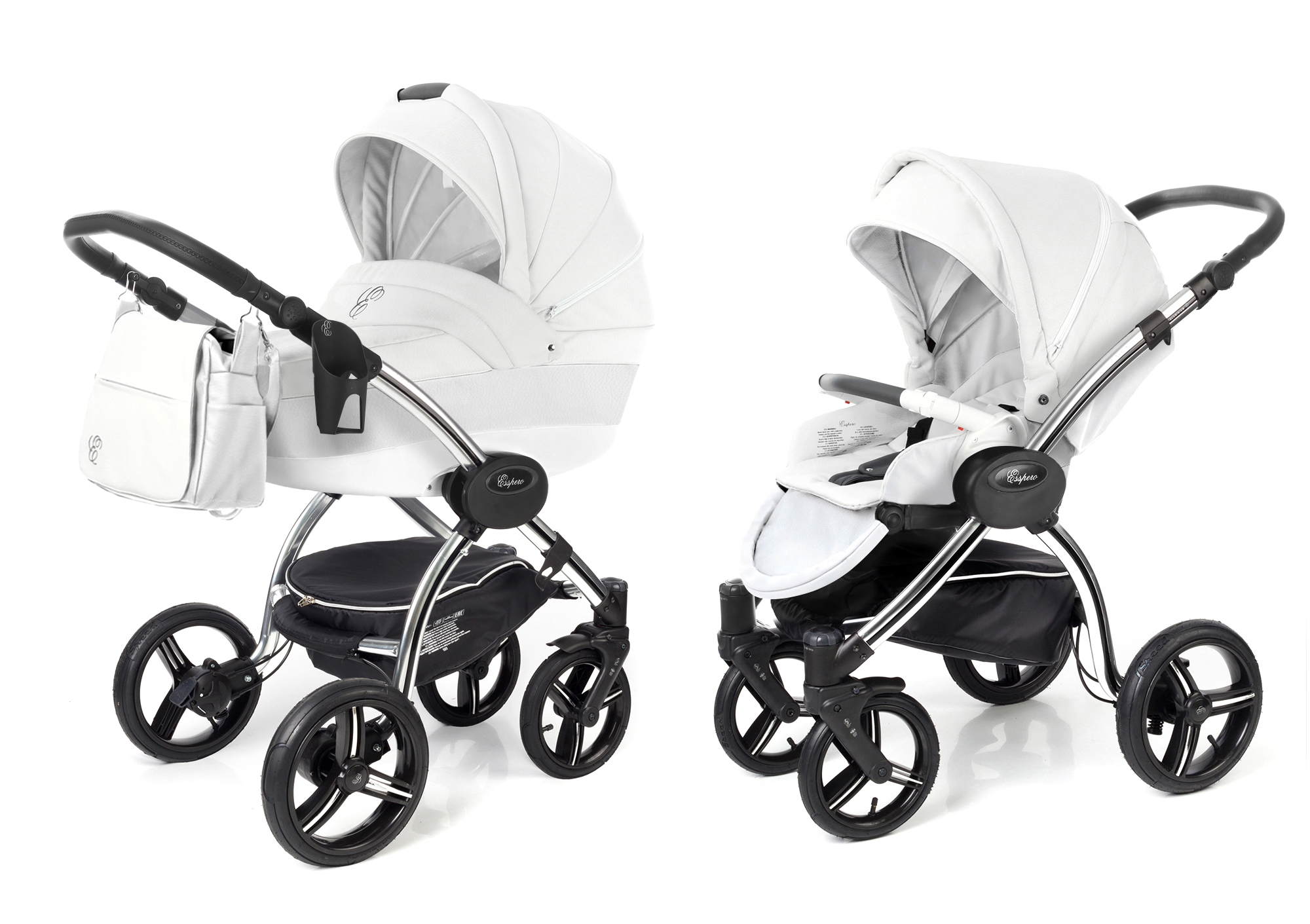 Коляска 2 в 1 Esspero Grand I-Nova (шасси Chrome) Argtic leatherette