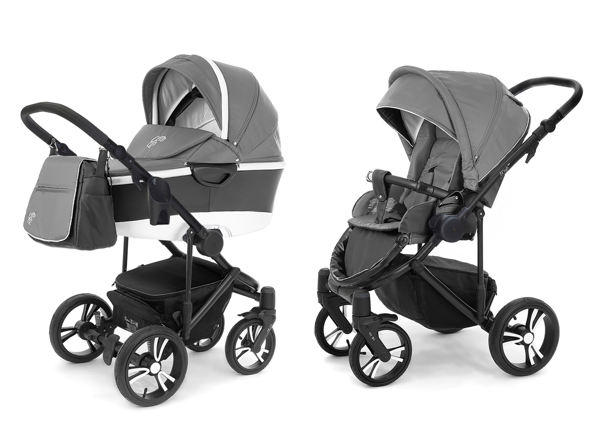 Коляска 2 в 1 Esspero Magic Pro Alu (шасси Black) Grey