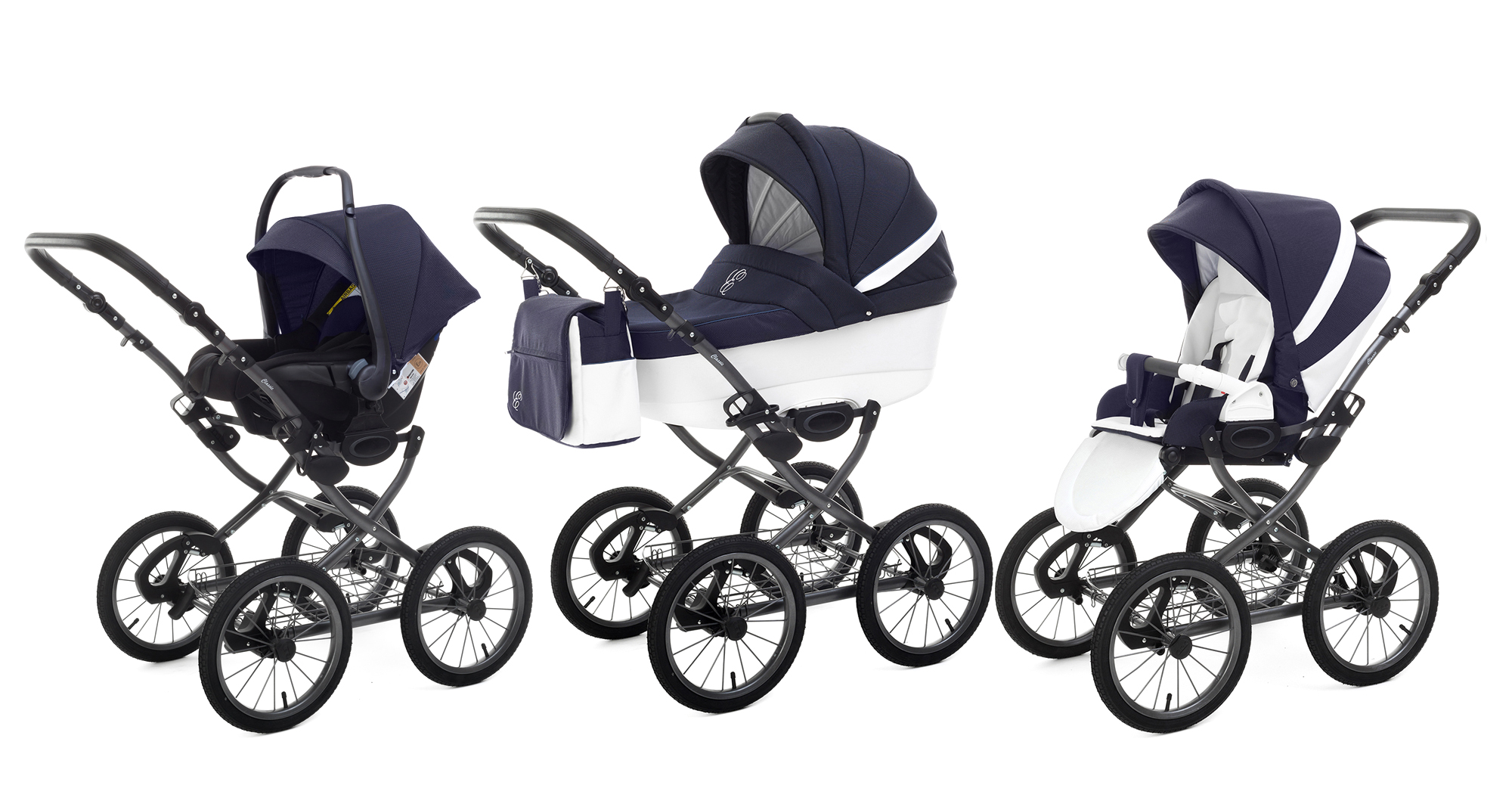 Коляска 3 в 1 Esspero Grand Classic (шасси Graphite) Sky Star