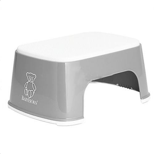 Cтульчик-подставка для ребенка BabyBjorn Safe Step серый