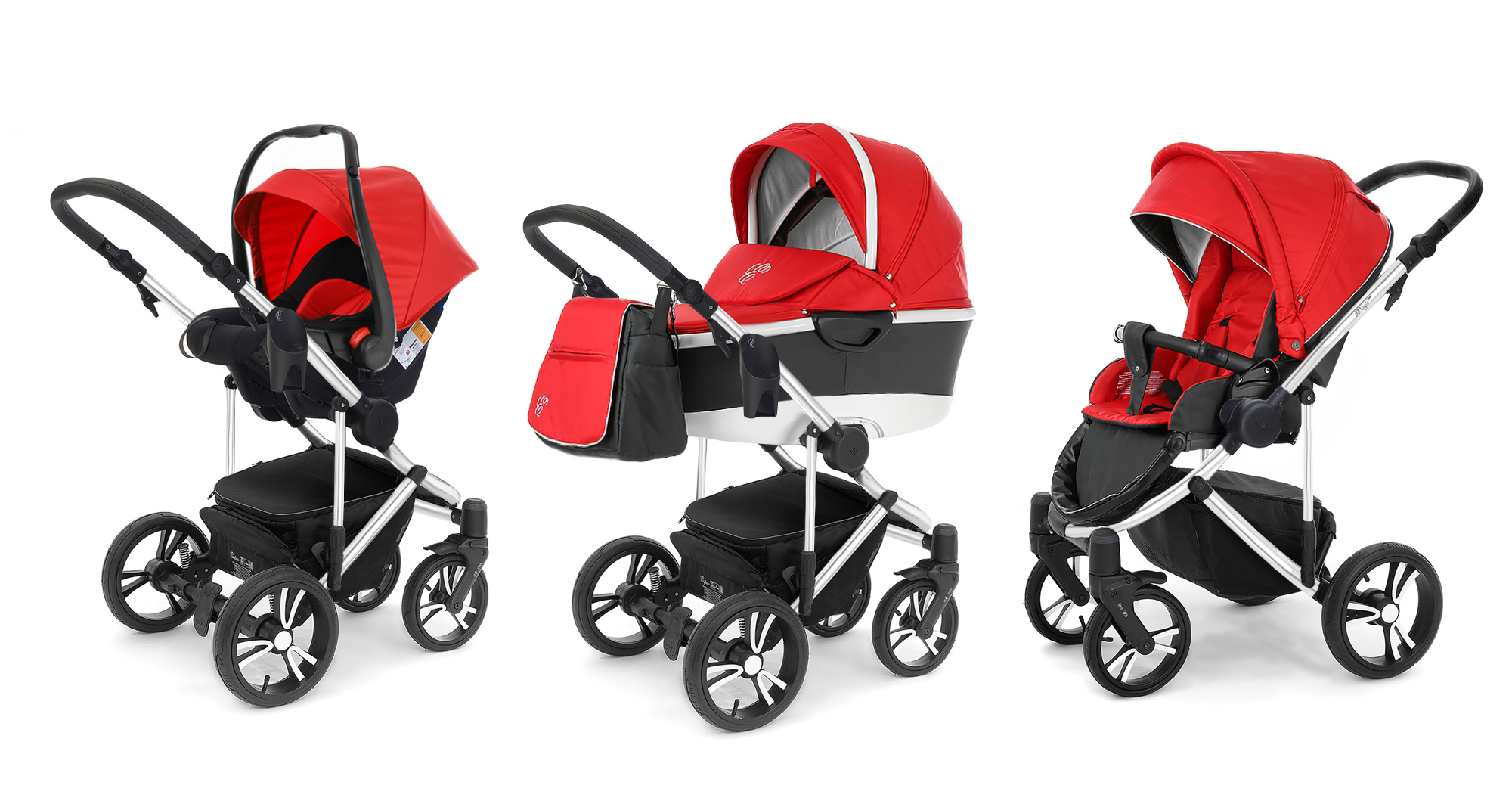 Коляска 3 в 1 Esspero Magic Pro Alu (шасси Chrome) Red