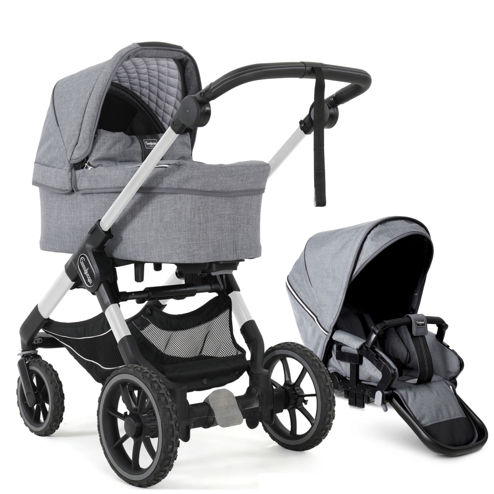 Коляска 2 в 1 Emmaljunga NXT90F 2022 Lounge Grey/Nature
