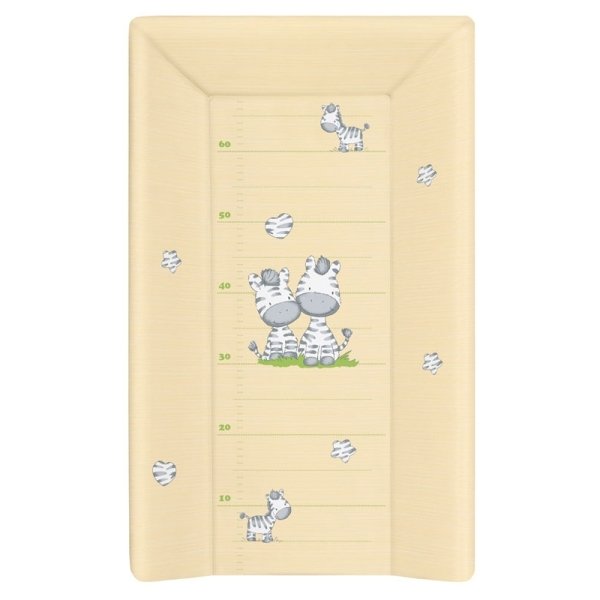 Пеленальный матрац Ceba Baby мягкий с изголовьем 70 см Zebra Yellow