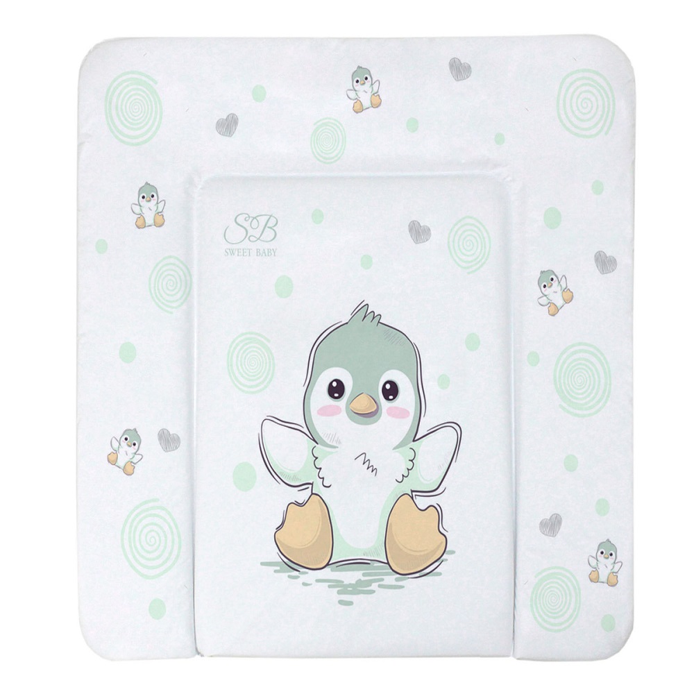Пеленальный матрасик 80х71 Sweet Baby Pinguino Green (пингвин зеленый)