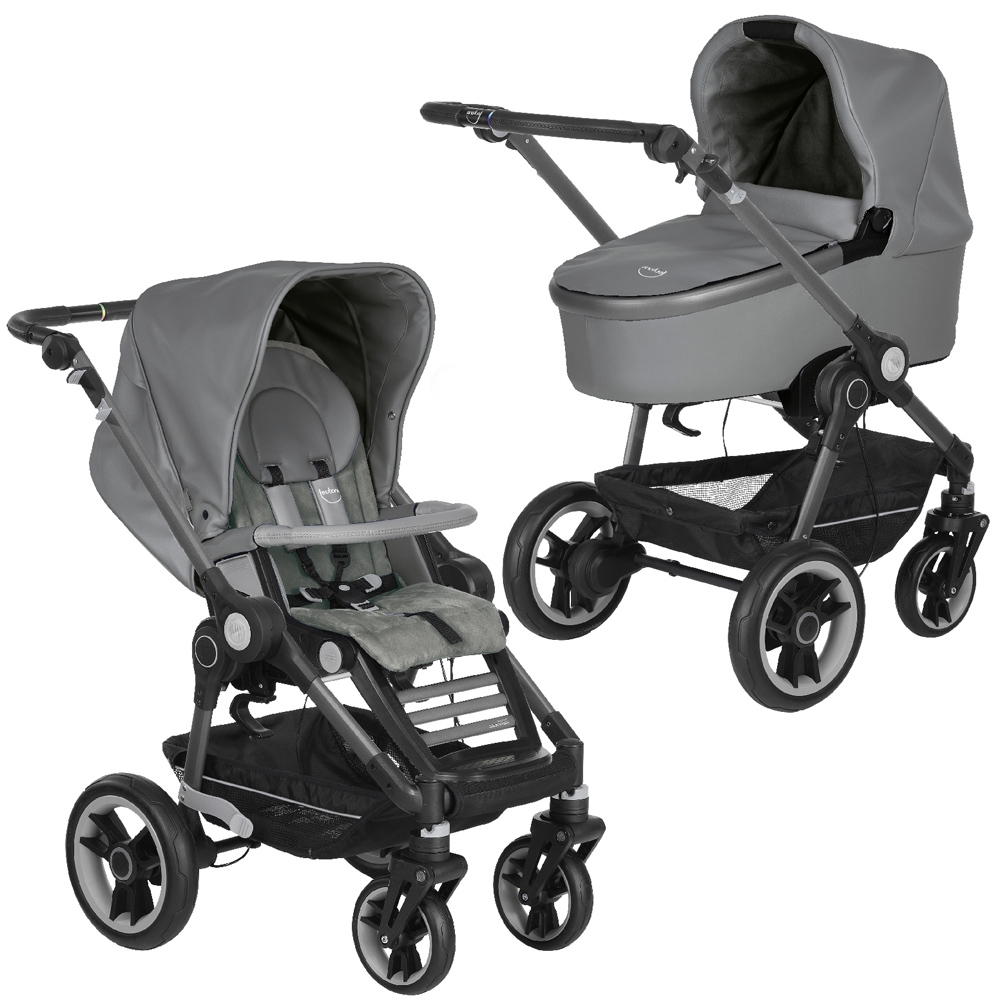 Коляска 2 в 1 Teutonia BeYou 6055 Slate с ручным тормозом