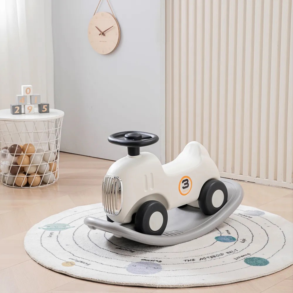 Машинка-качалка-беговел UNIX Kids First Car (2 in 1) Grey