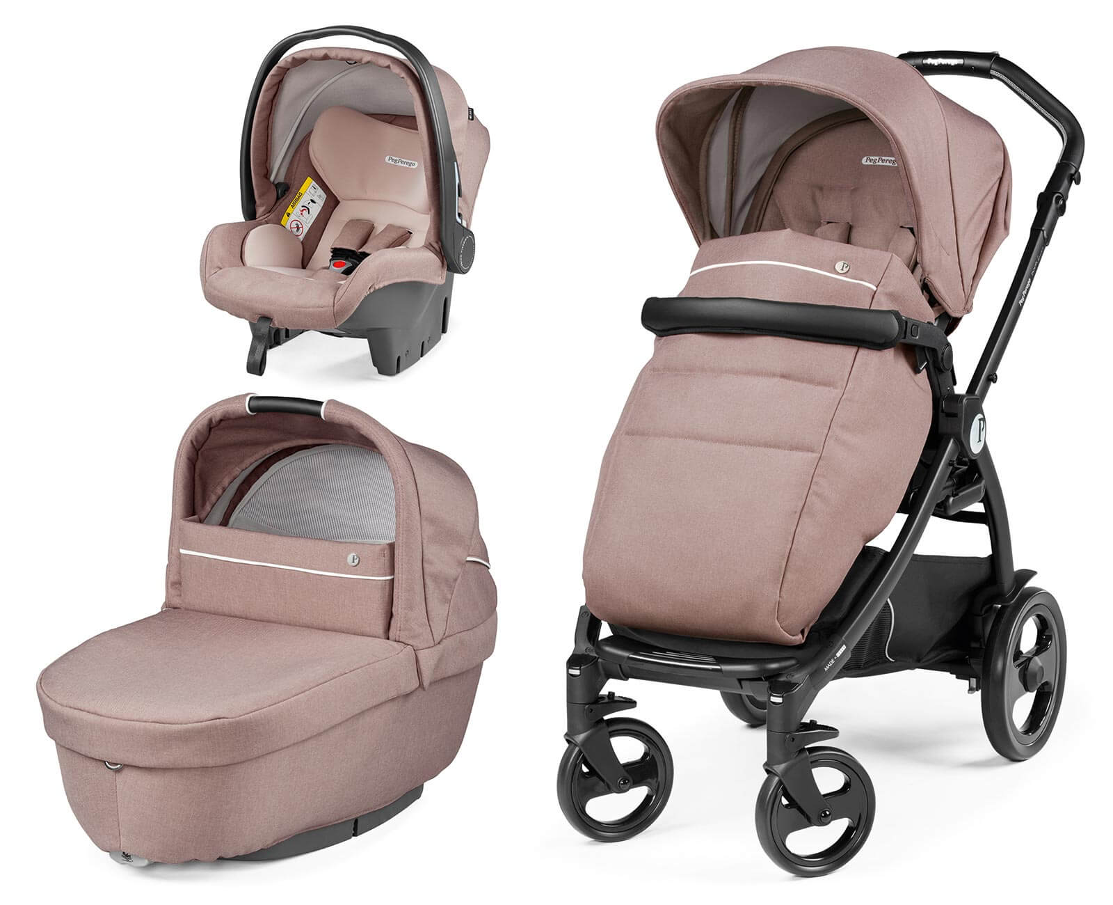 Коляска 3 в 1 Peg Perego Book Smart Rosette
