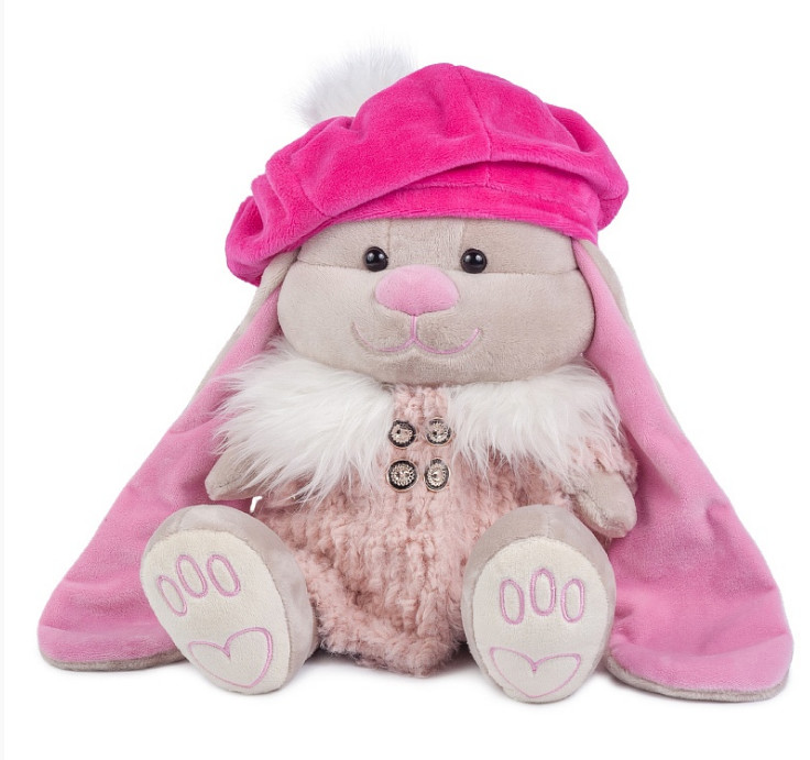 Мягкая игрушка Maxi Toys Зайка Jack&Lin (25 см) в Пальто и Шапке