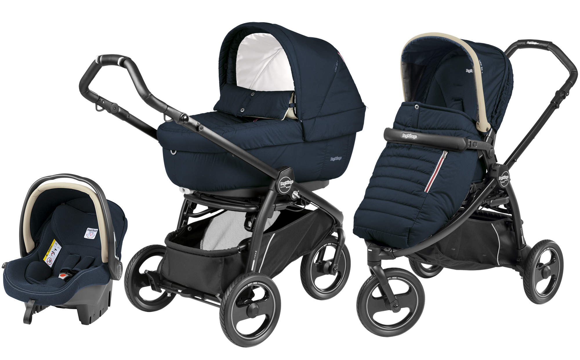 Коляска 3 в 1 Peg Perego Book Scout Elite Modular System Breeze Blue