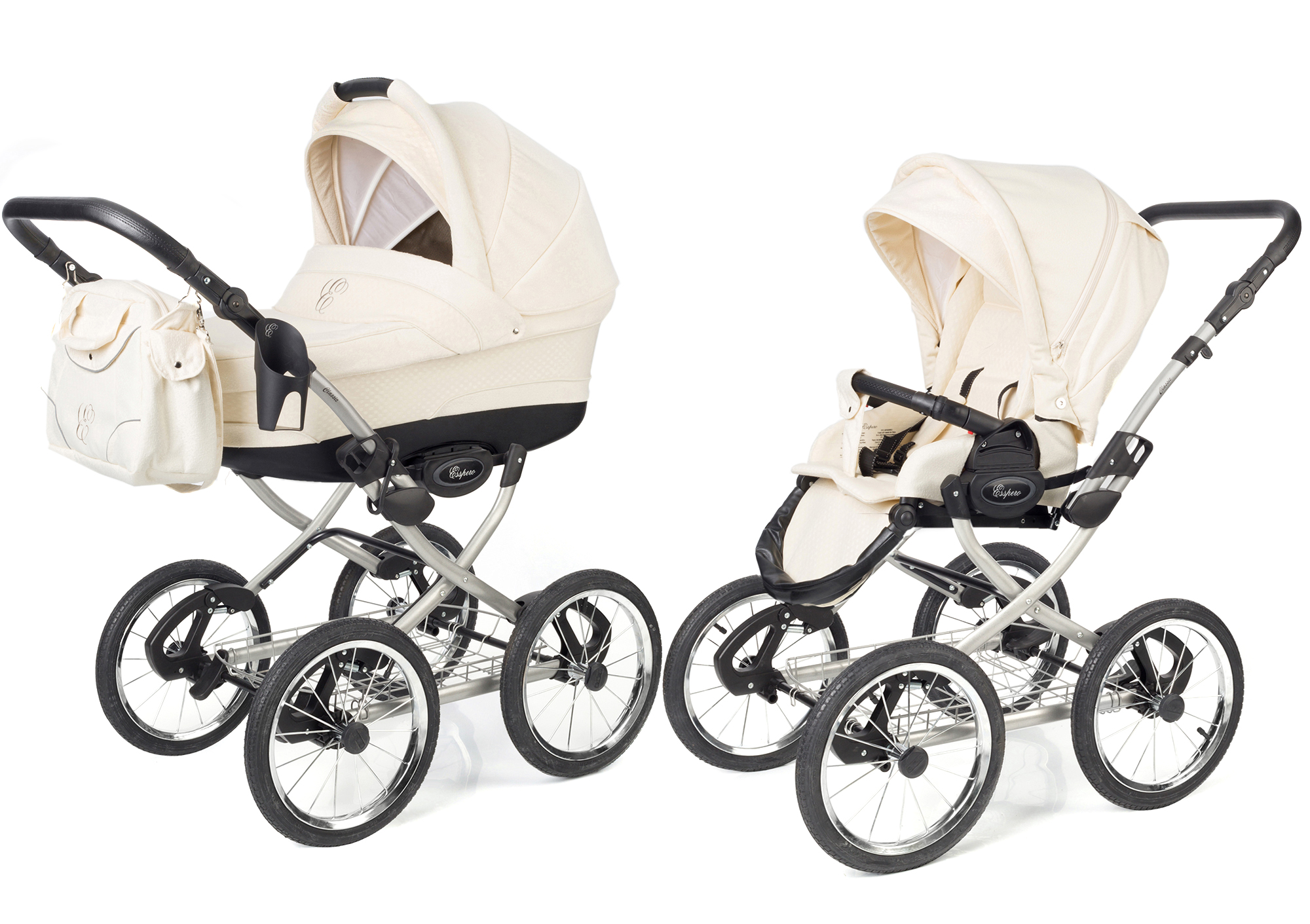 Коляска 2 в 1 Esspero Classic (шасси Grey) Cream