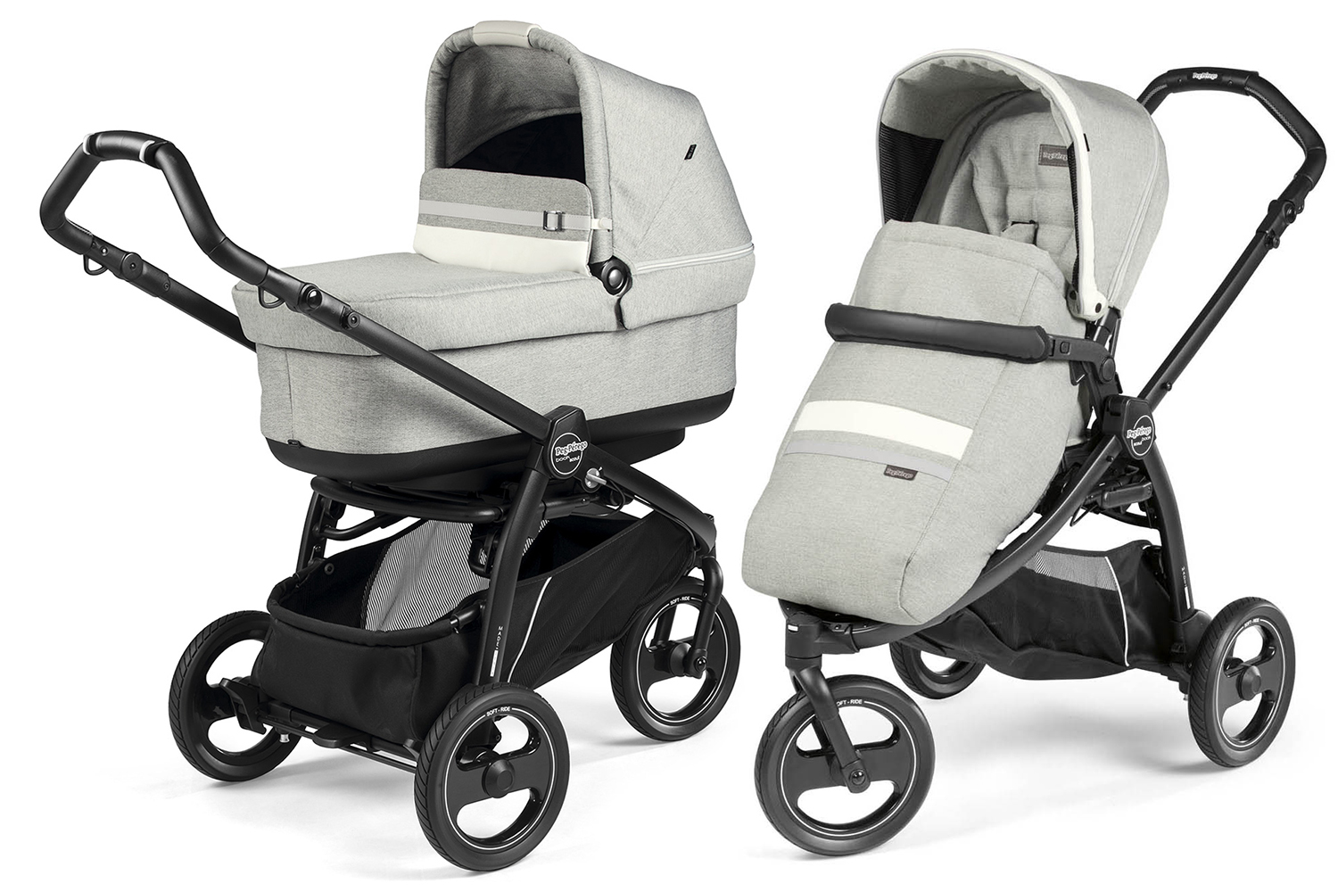 Коляска 2 в 1 Peg Perego Book Scout Pop Up Combo Luxe Pure