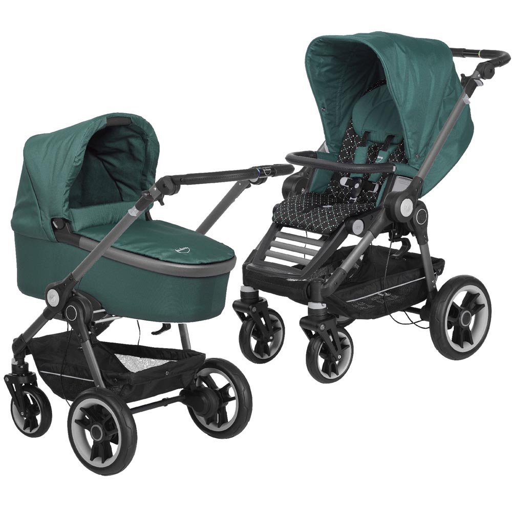 Коляска 2 в 1 Teutonia BeYou 6130-6130-6160 Jade-Twinkle