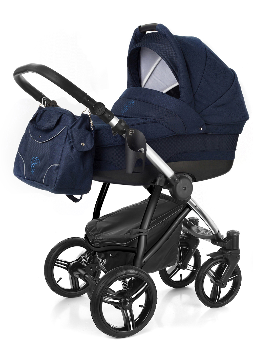 Коляска для новорожденных Esspero Newborn Lux (шасси Chrome) Mar Carbon