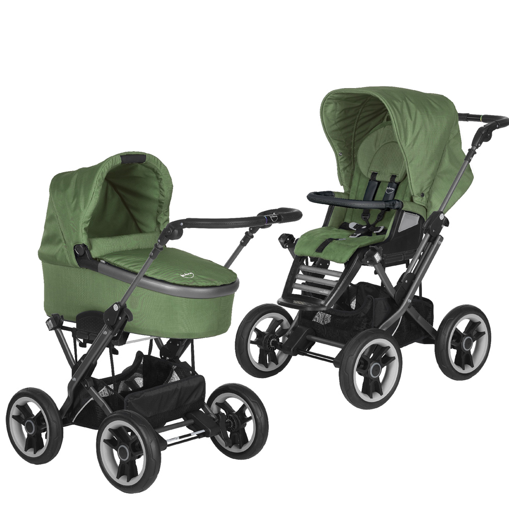 Коляска 2 в 1 Teutonia Mistral Primus V4 (шасси Graphite) 6035 Olive