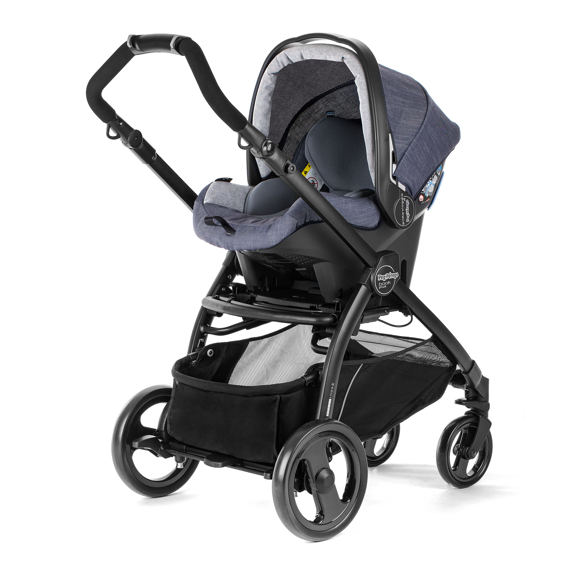 Автокресло Peg Perego Primo Viaggio SL на шасси Book Plus Denim