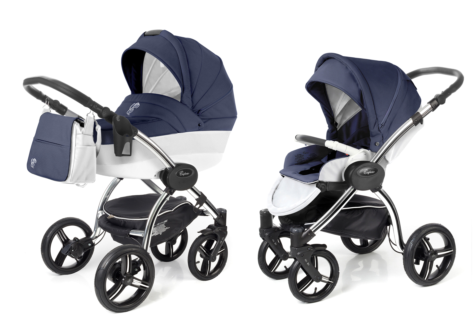 Коляска 2 в 1 Esspero Grand I-Nova (шасси Chrome) Mar leatherette