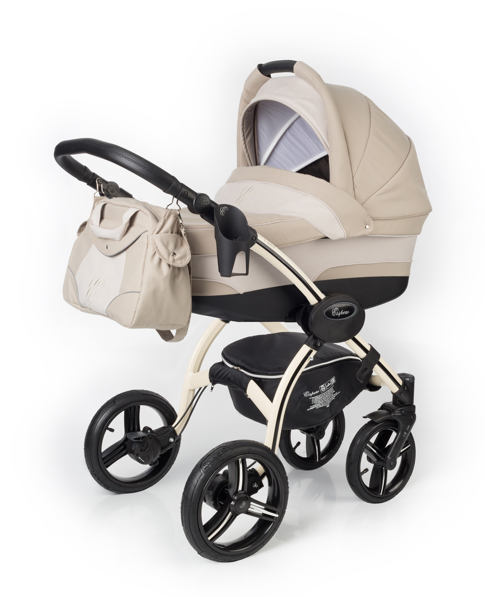 Коляска для новорожденных Esspero I-Nova (шасси Beige) Khakki Beige