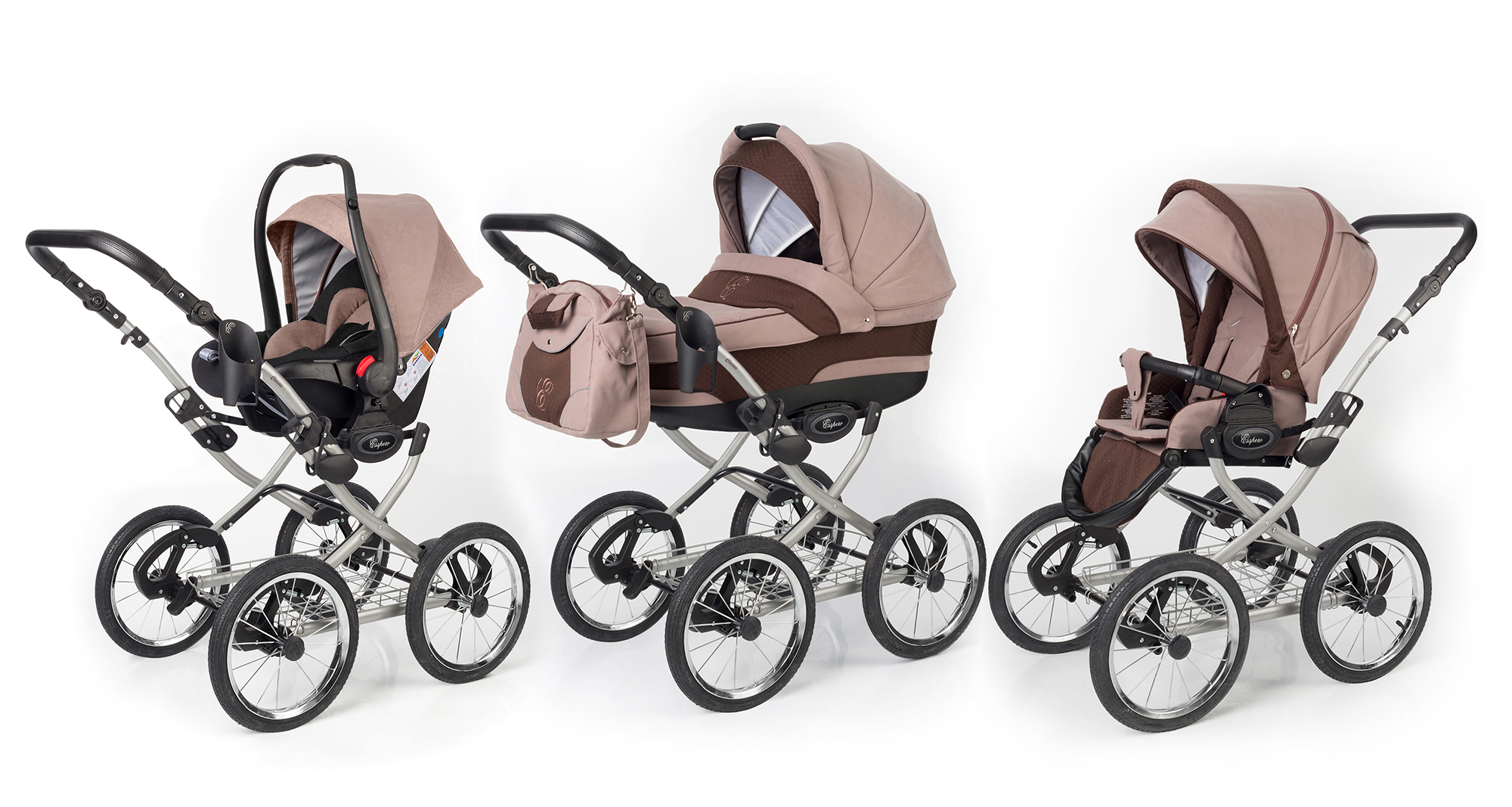 Коляска 3 в 1 Esspero Classic (шасси Grey) Luna