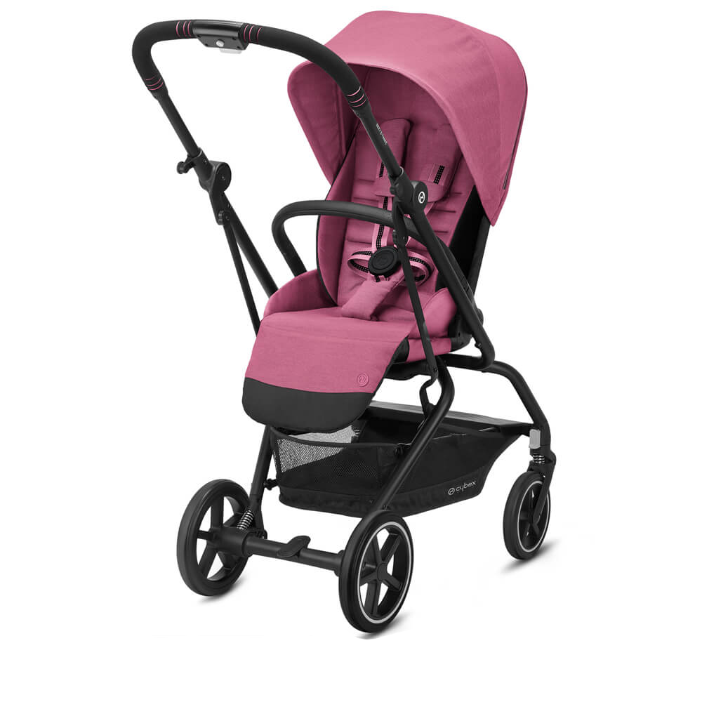 Прогулочная коляска Cybex Eezy S Twist Plus 2 Magnolia Pink с дождевиком и бампером