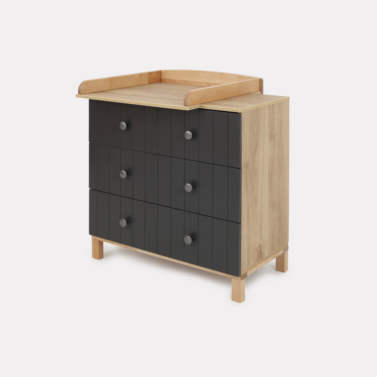 Комод RANT BAMBOO 3 ящ 84см Moon Grey