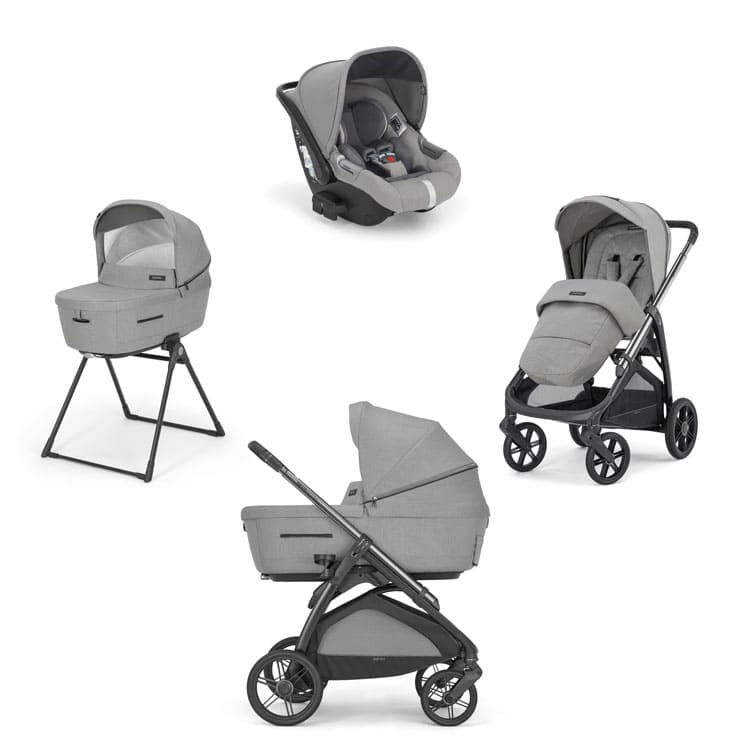 Коляска 3 в 1 Inglesina Aptica с подставкой под люльку Stand Up New Satin Grey