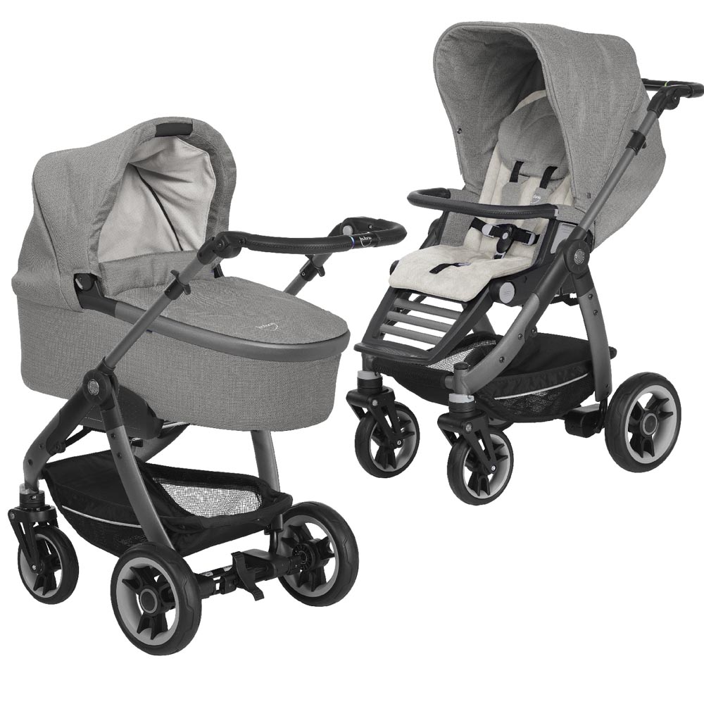 Коляска 2 в 1 Teutonia Cosmo V4 (шасси Graphite) 6145-6145-6120 Pebble-Stone