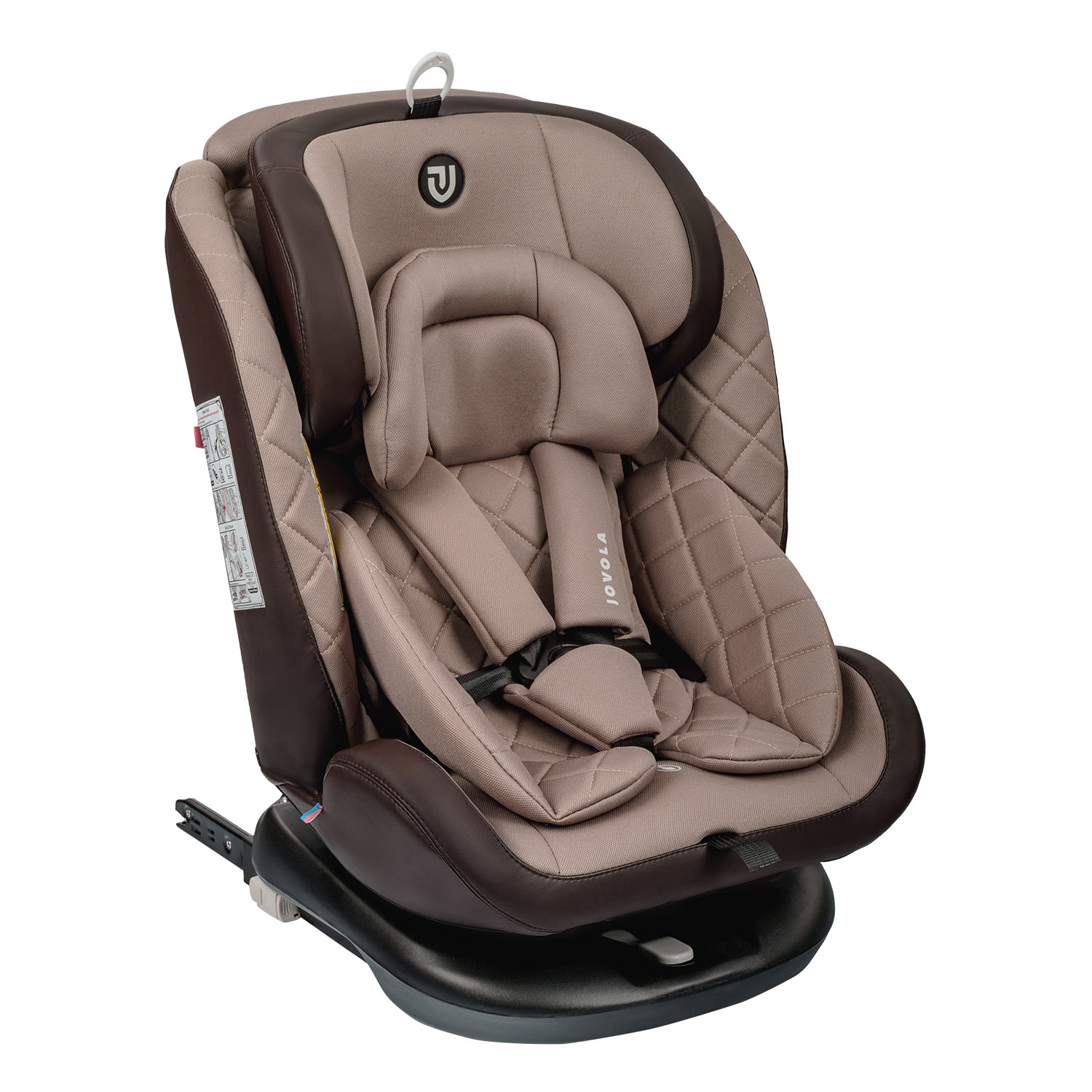 Автокресло Indigo Fuller ISOFIX, группа 0+1+2+3 бежевый-коричневый