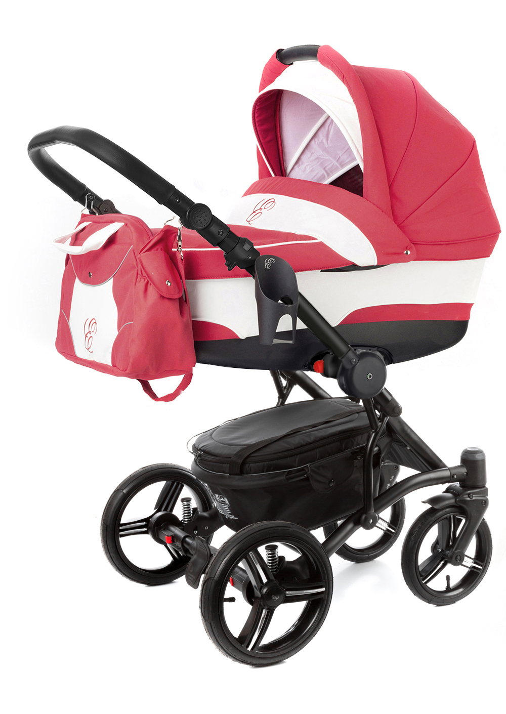 Коляска для новорожденных Esspero Tour (шасси Black) Red Lux