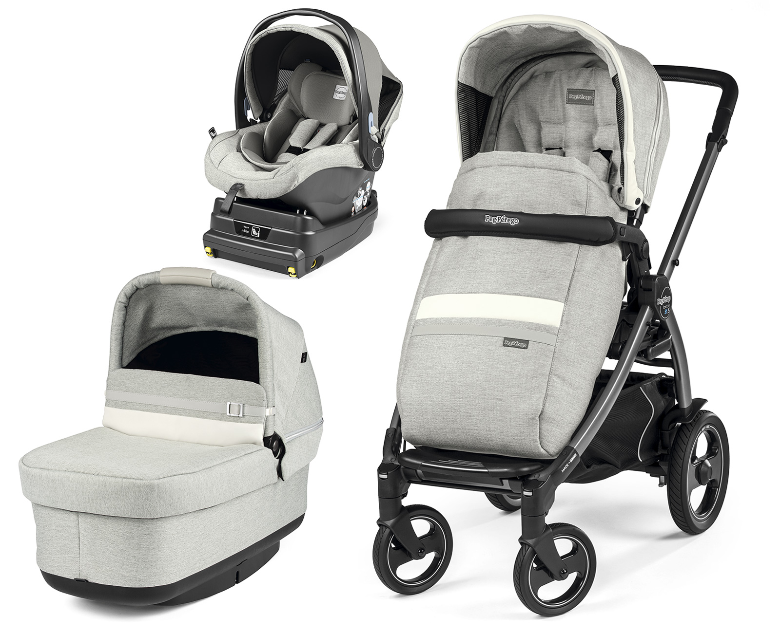 Коляска 3 в 1 Peg Perego Book 51 S Pop-Up I-Size Modular Luxe Pure