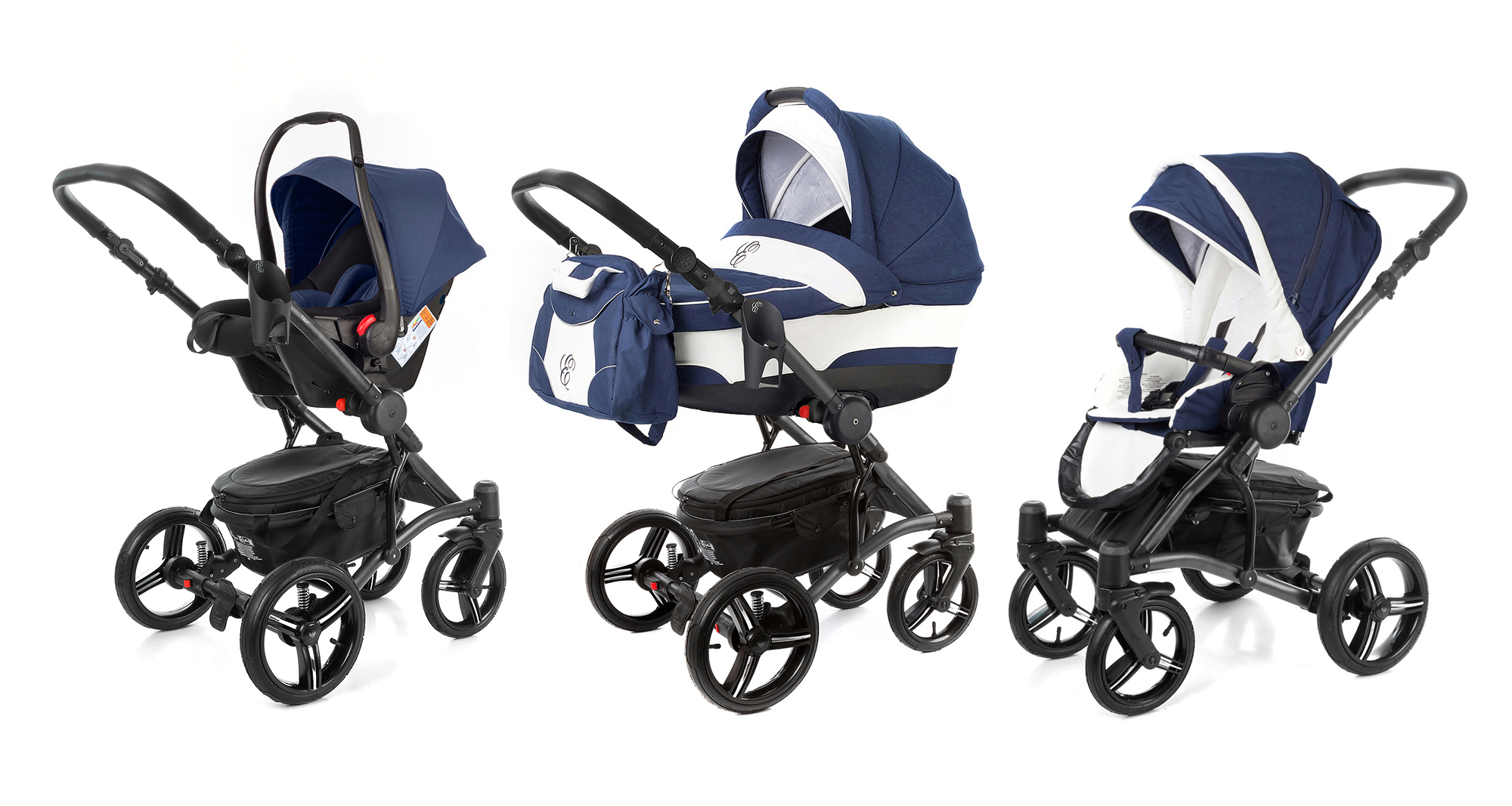 Коляска 3 в 1 Esspero Tour (шасси Graphite) Navy Lux