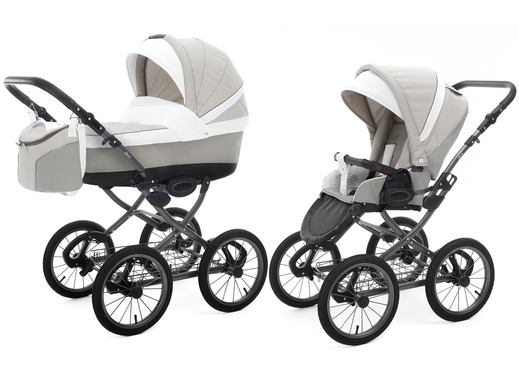 Коляска 2 в 1 Esspero Classic Alu (шасси Grey) Vanila
