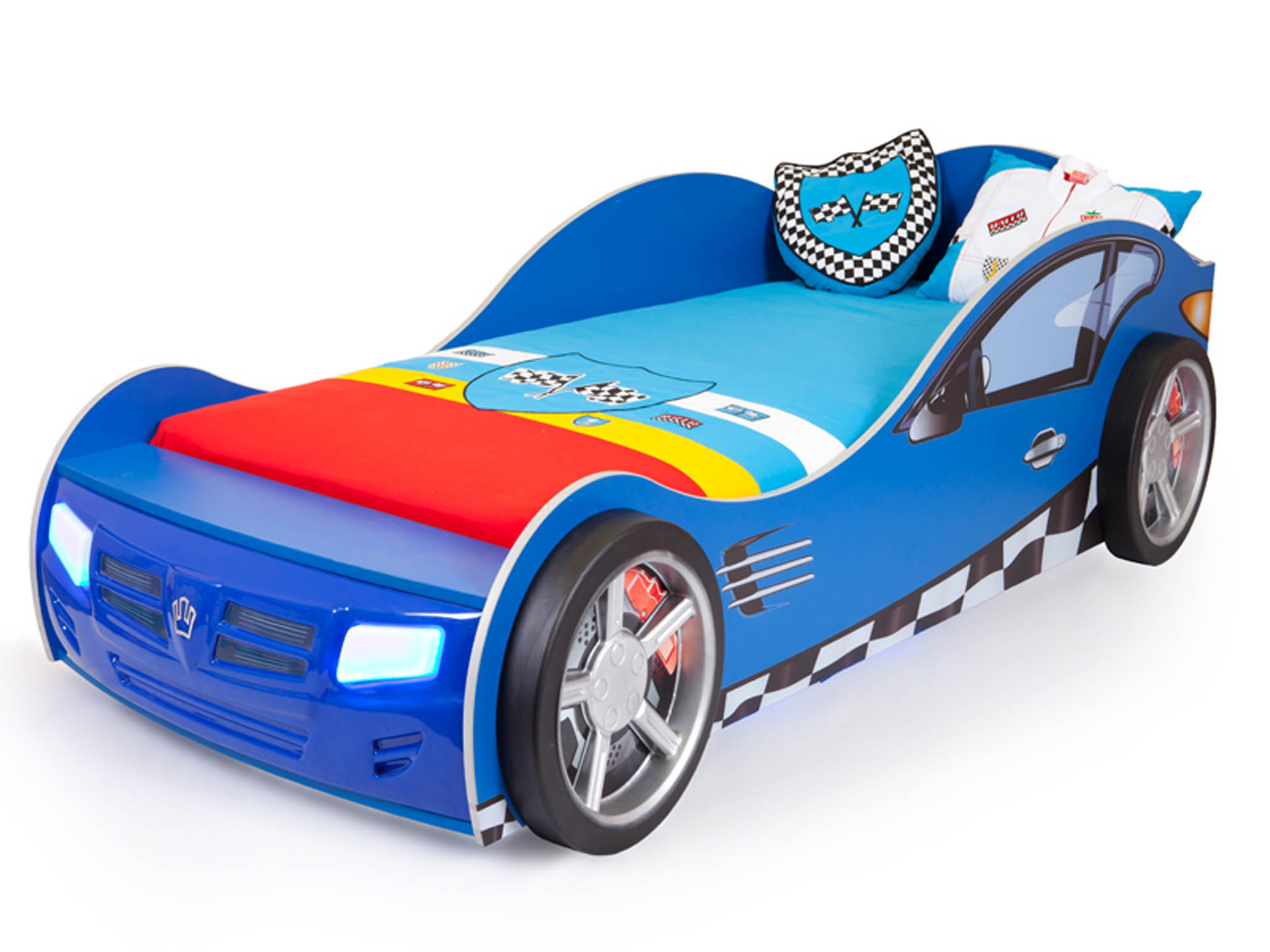 Кровать машина ABC-KING FORMULA 160*90 Синяя