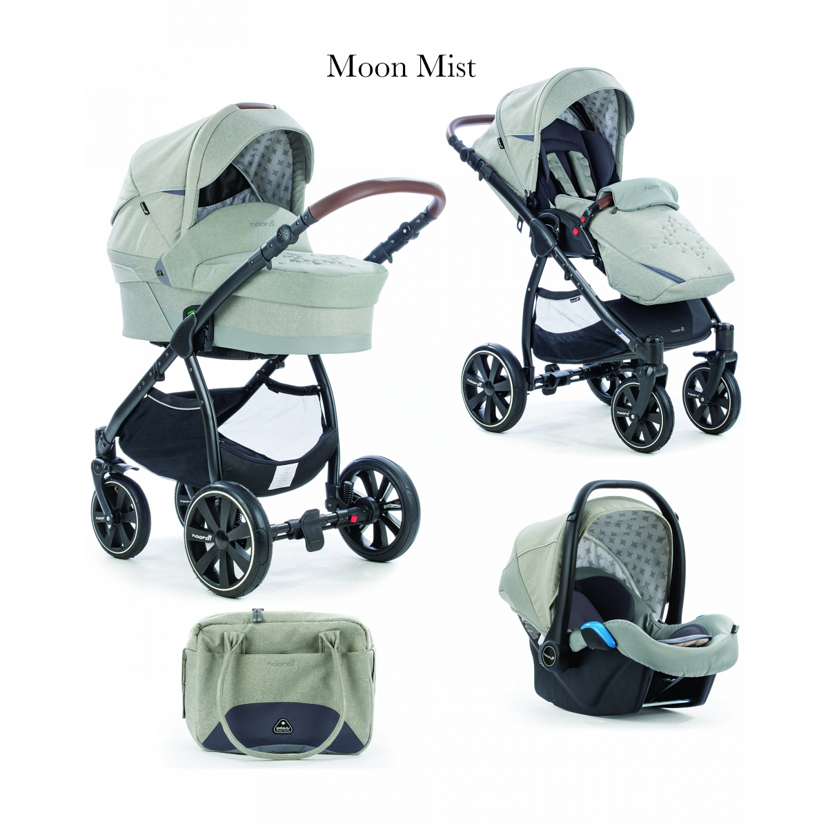 Коляска 3 в 1 Noordi Polaris Compfort Moon Mist