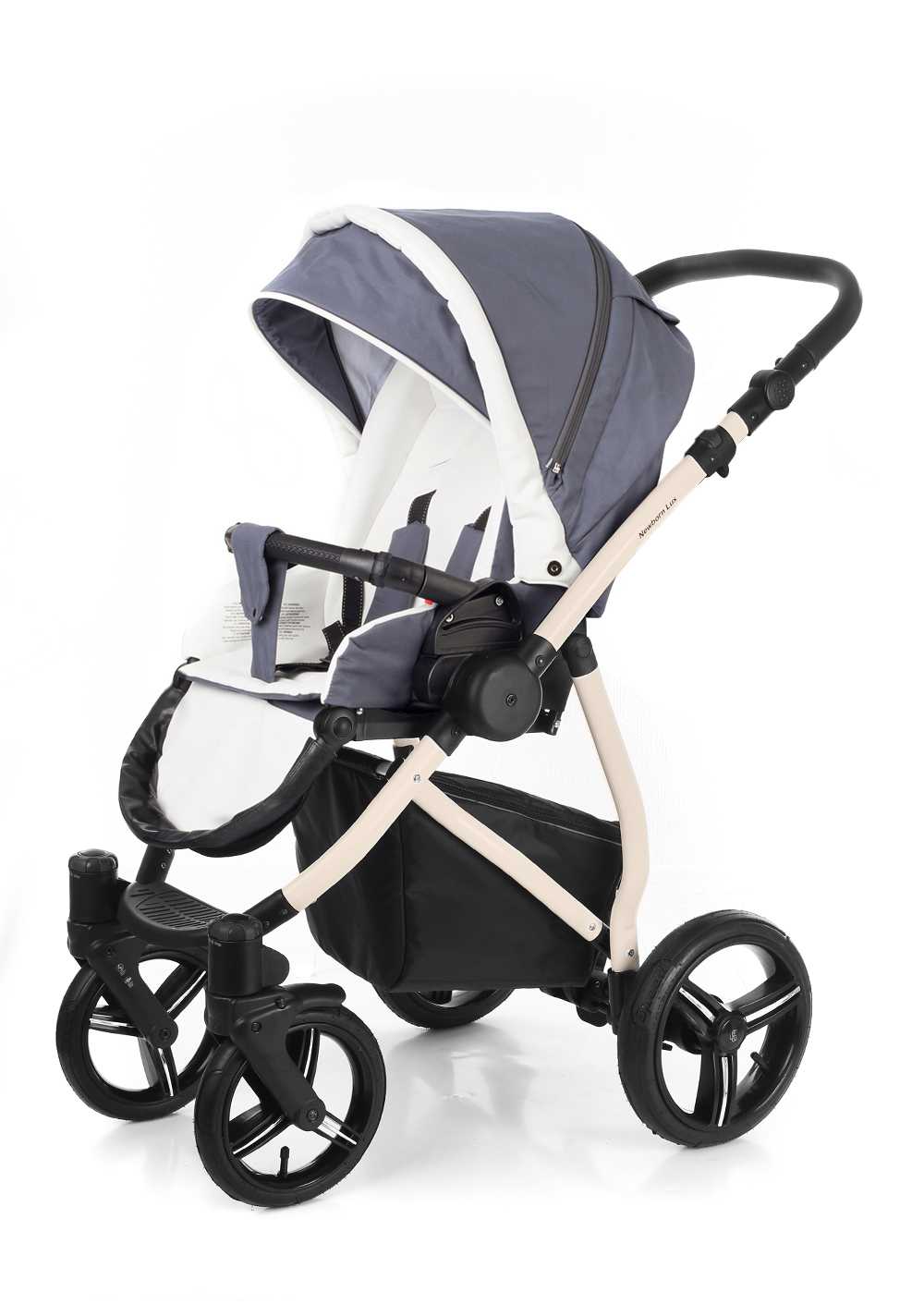 Прогулочная коляска Esspero Newborn Lux (шасси Beige) Grey Lux