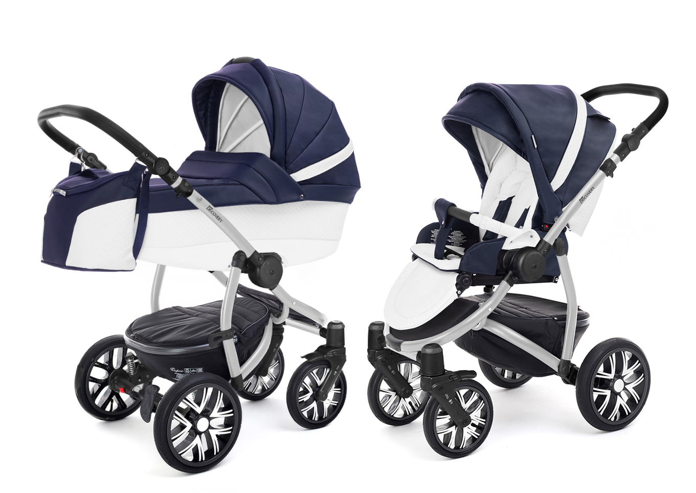 Коляска 2 в 1 Esspero Grand Discovery (шасси Grey) Nappa Navy