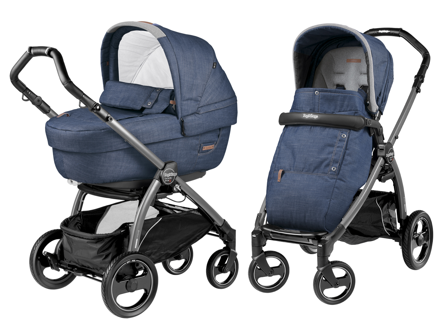 Коляска 2 в 1 Peg-Perego Book Plus S Urban Denim