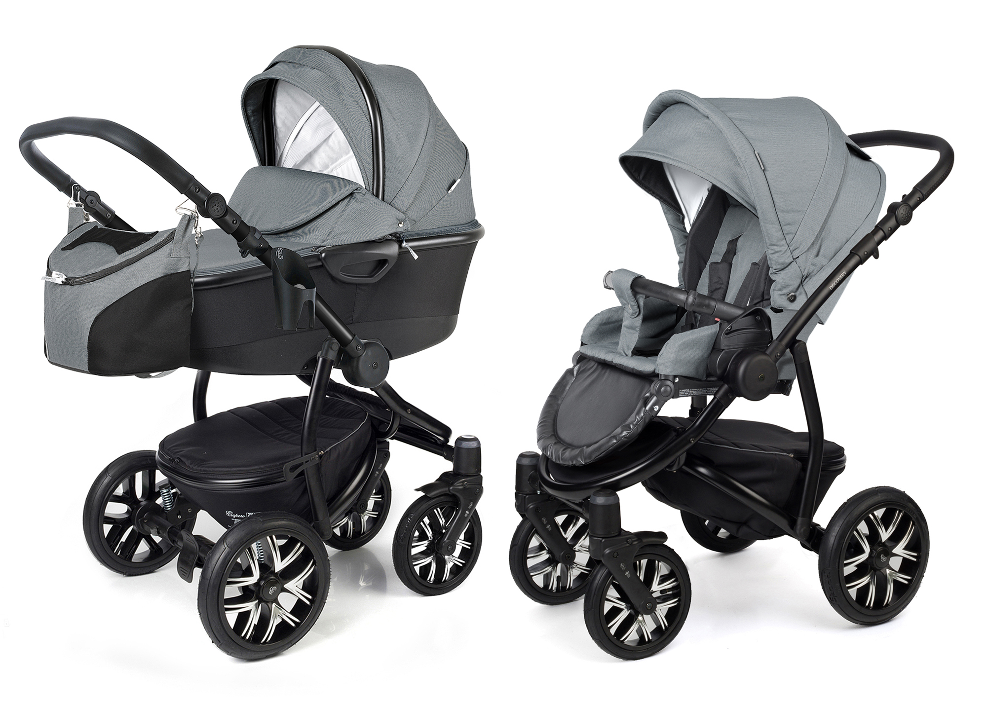 Коляска 2 в 1 Esspero Discovery Alu (шасси Black) Asphalt