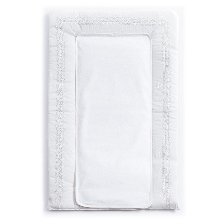 Покрывало (матрасик) Funnababy для пеленания 50х80 см Premium Baby White