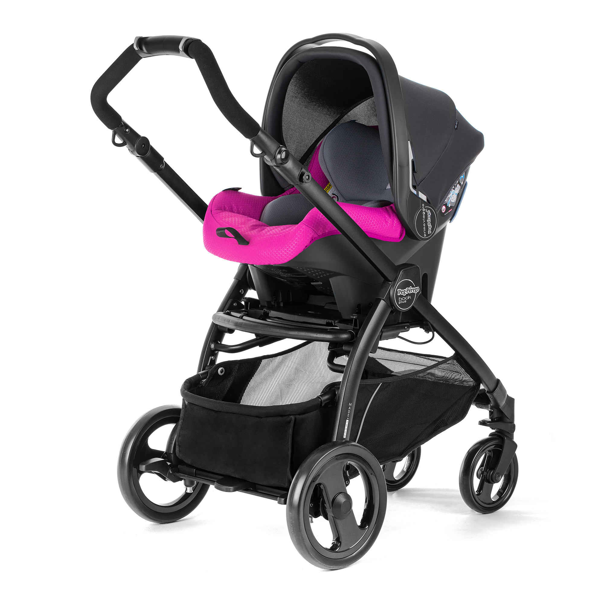 Автокресло Peg Perego Primo Viaggio SL на шасси Book Plus Bloom Pink