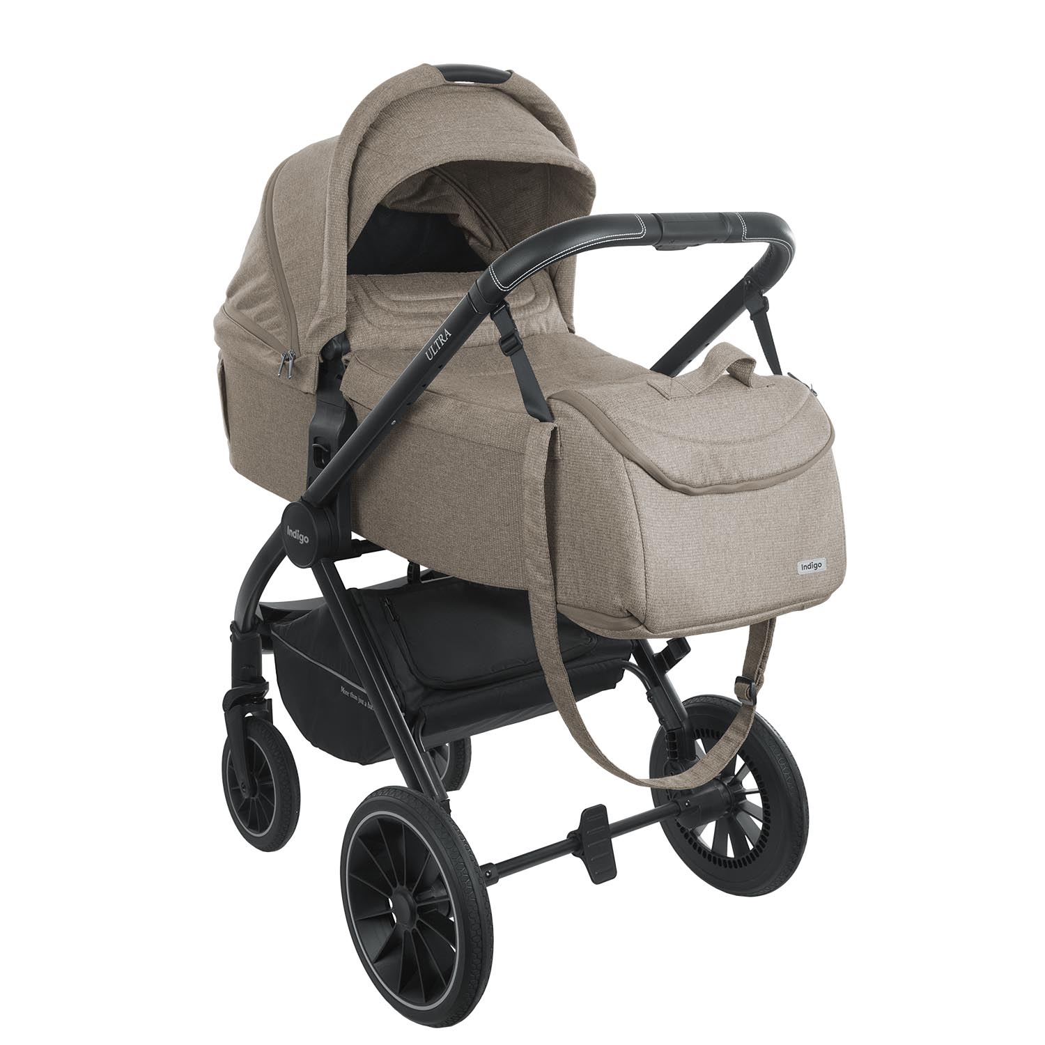 Коляска 3 в 1 INDIGO ULTRA бежевый