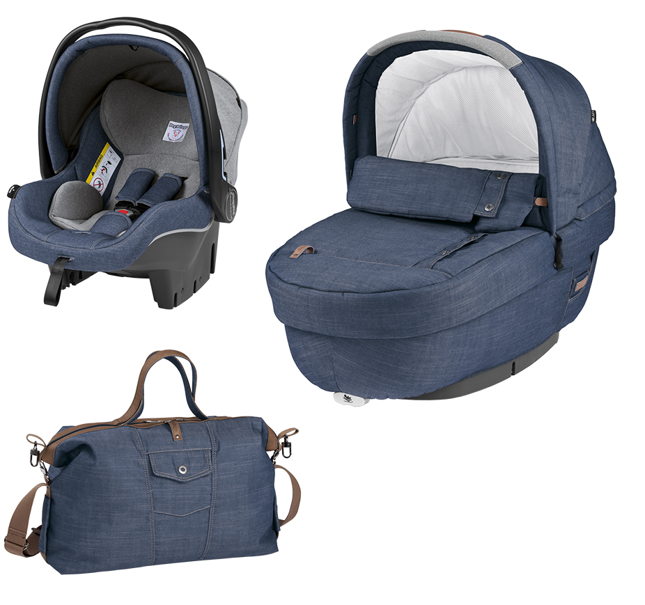 Набор 3 в 1 Peg Perego Set Modular Elite (без шасси) Urban Denim