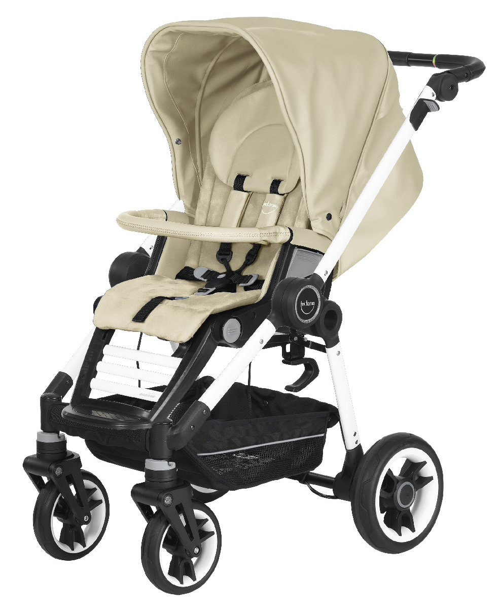 Прогулочная коляска Teutonia Bliss (шасси Pearl) 6050 Seashell экокожа