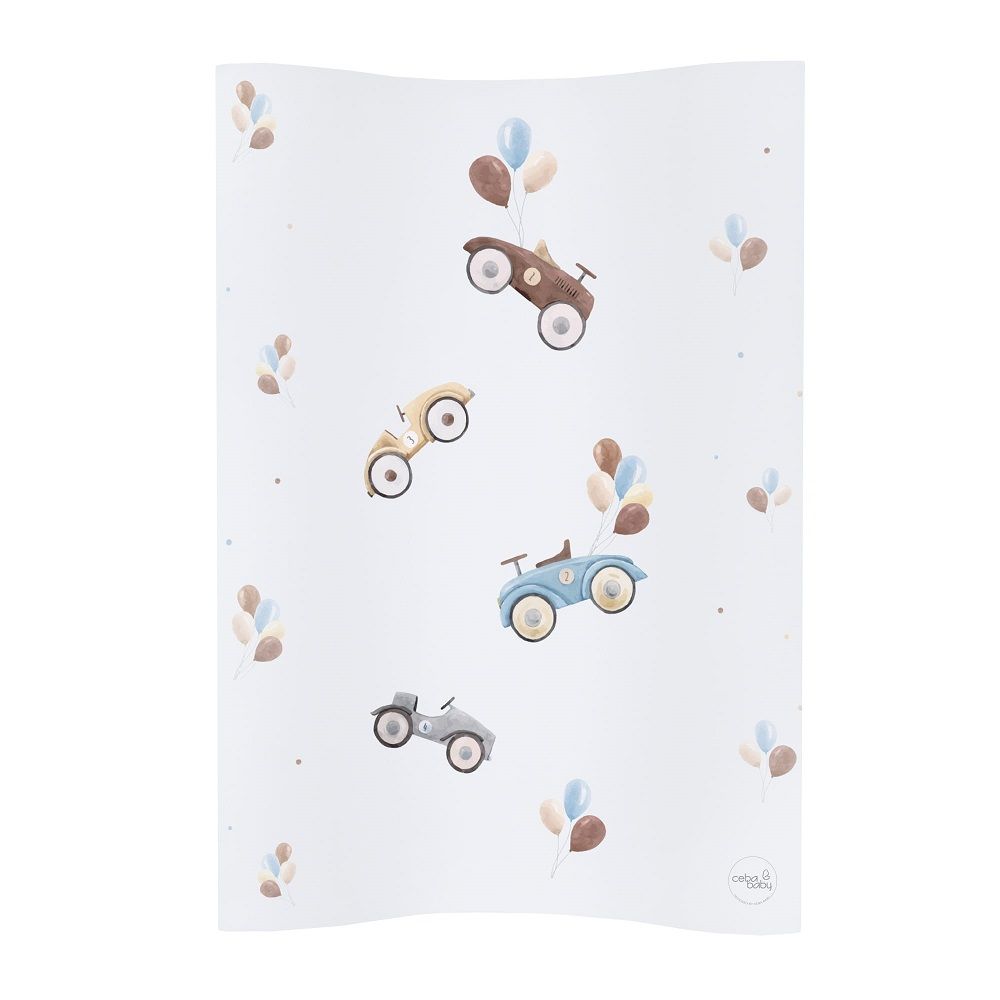 Пеленальный матрасик Ceba Baby W-104, 70 см мягкий без изголовья Retro Cars W-104-000-640